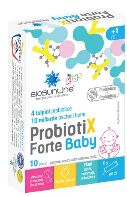 PROBIOTIX FORTE BABY 10 PLICURI - HELCOR