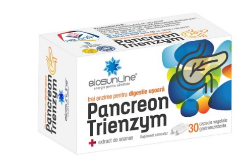 PANCREON TRIENZYM 30 Capsule - HELCOR