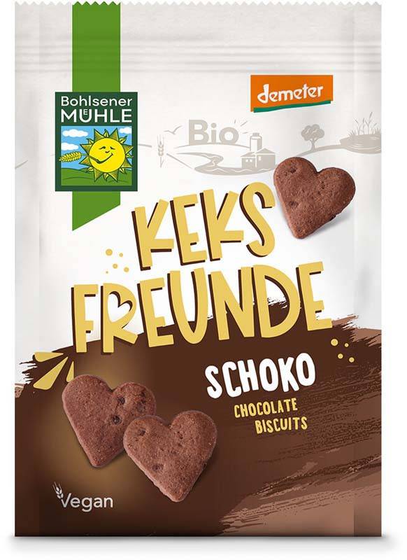 Freunde, biscuiti si demeter cu ciocolata, eco-bio, 125g - Bohlsener Muhle