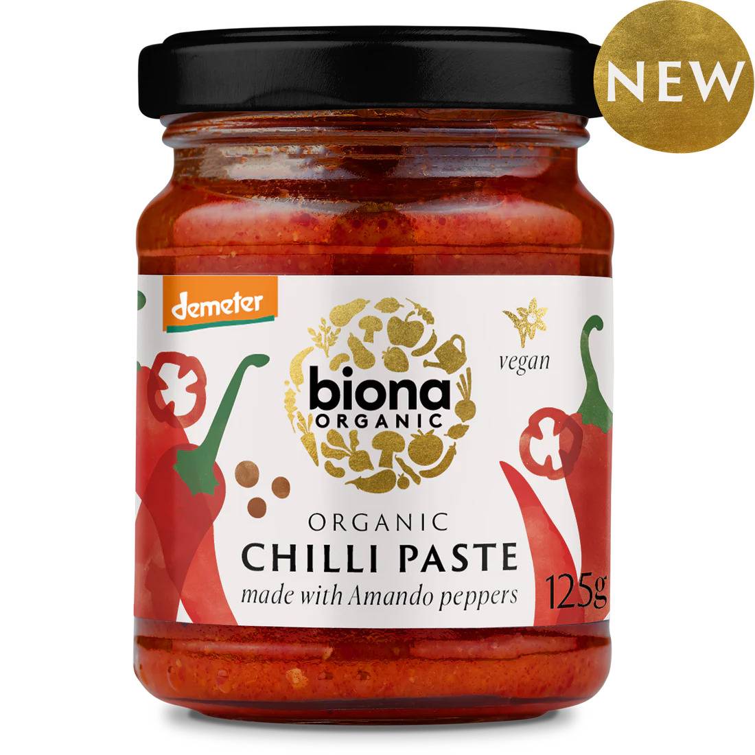 Pasta de chilli, eco-bio, 125 g, Biona