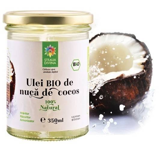 Ulei de cocos extra virgin 350ml - ECO-BIO - Steaua Divina