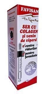 Ser pentru fata cu colagen si venin de vipera, 30 ml, Favisan