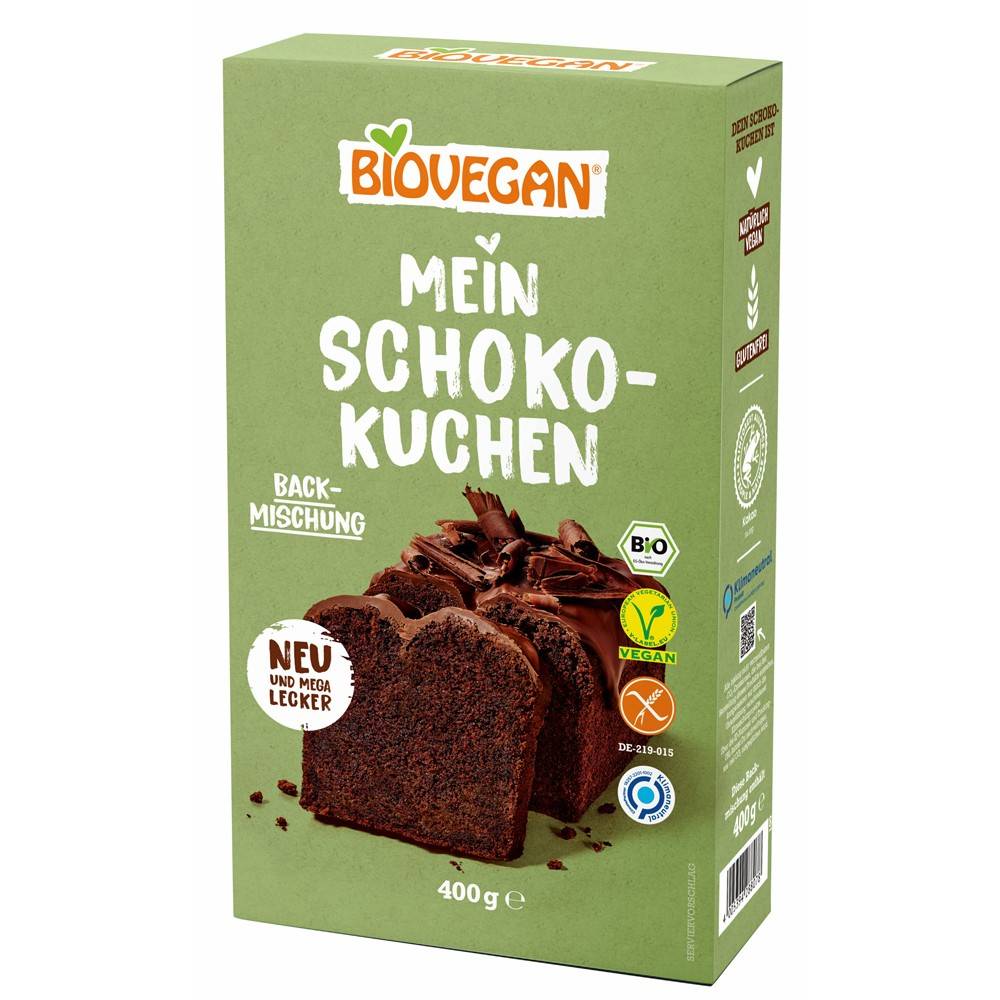 Mix pentru chec cu ciocolata, eco-bio, fara gluten, 400 g, Biovegan