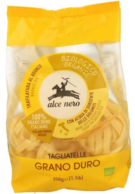 Tagliatelle din grau dur Eco-Bio 250g - Alce nero