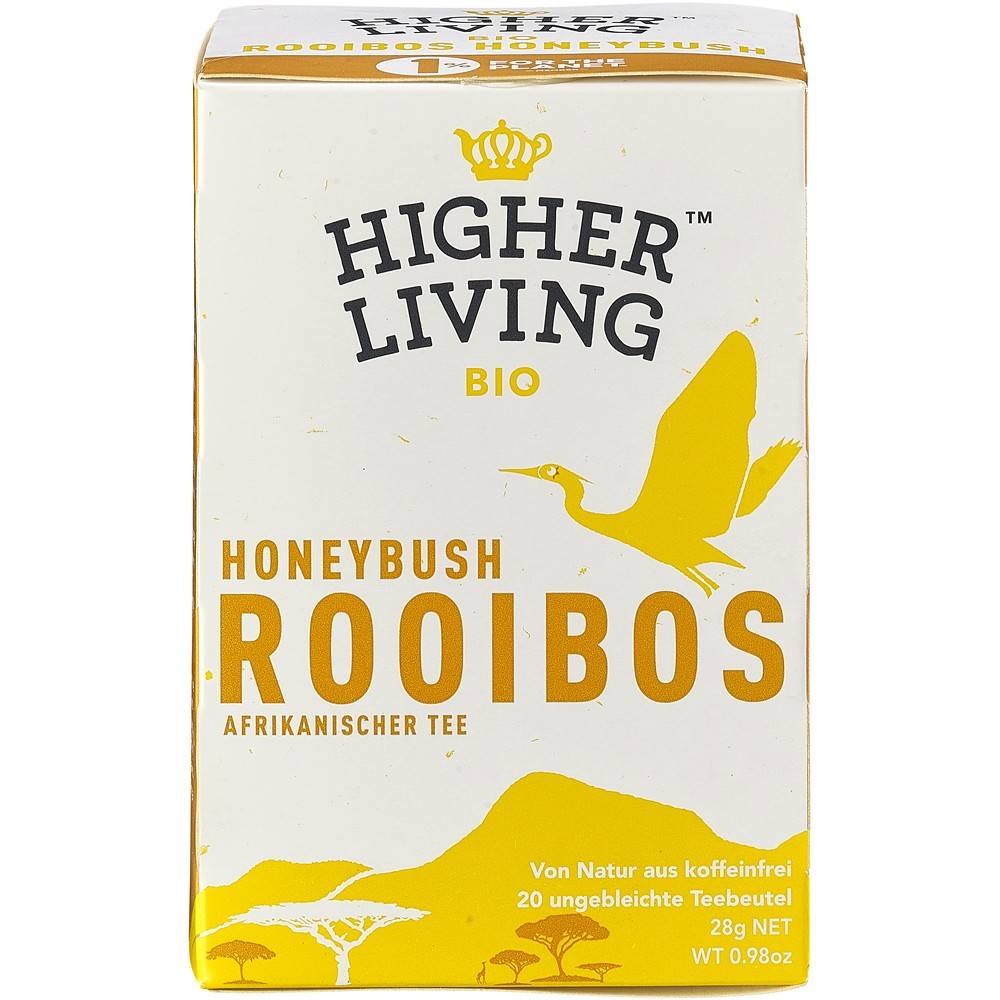 Ceai Rooibos Honeybush, eco-bio, 20 plicuri, Higher Living