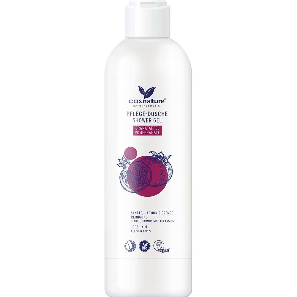 Gel de dus pentru ingrijire cu ulei de rodie, eco-bio, 250 g, Cosnature