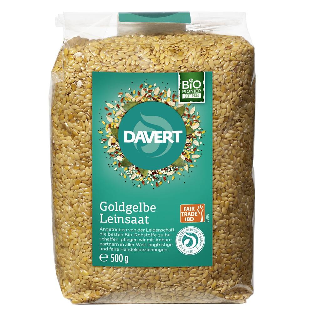 Seminte de in auriu, eco-bio, 500 g, Davert