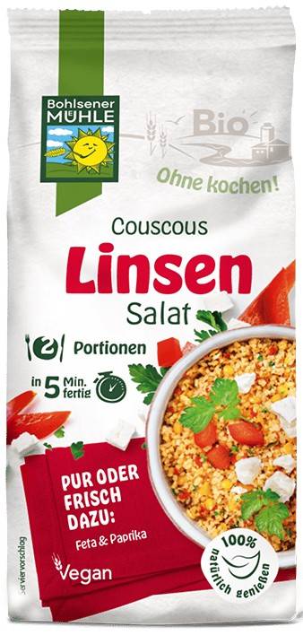 Premix salata de couscous cu linte, eco-bio, 165g - Bohlsener Muhle