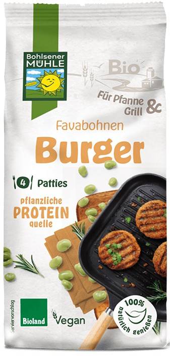 Premix pentru burgeri din boabe fava, eco-bio, 165g - Bohlsener Muhle