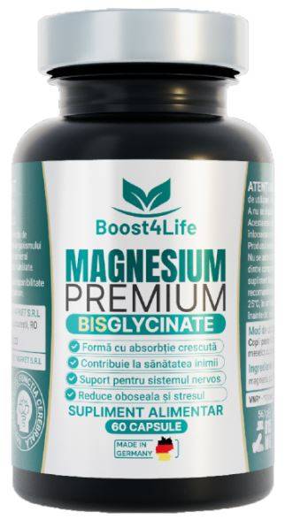 MAGNESIUM PREMIUM BISGLYCINATE 60 capsule - BOOST4LIFE