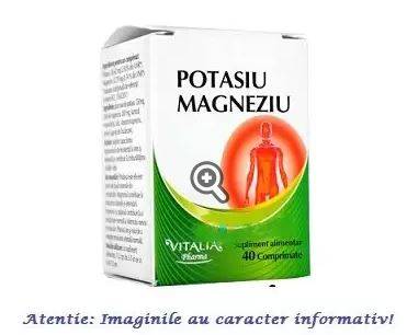 POTASIU SI MAGNEZIU 40 Comprimate - VITALIA PHARMA