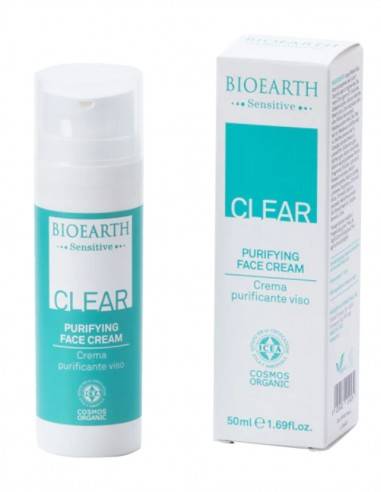 Crema de fata acnee, cosuri, pori dilatati, piele lucioasa 50ml – Clear Bioearth