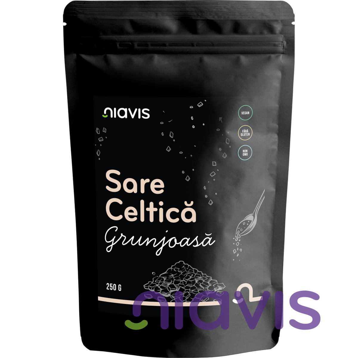 Sare celtica grunjoasa, 250g - Niavis