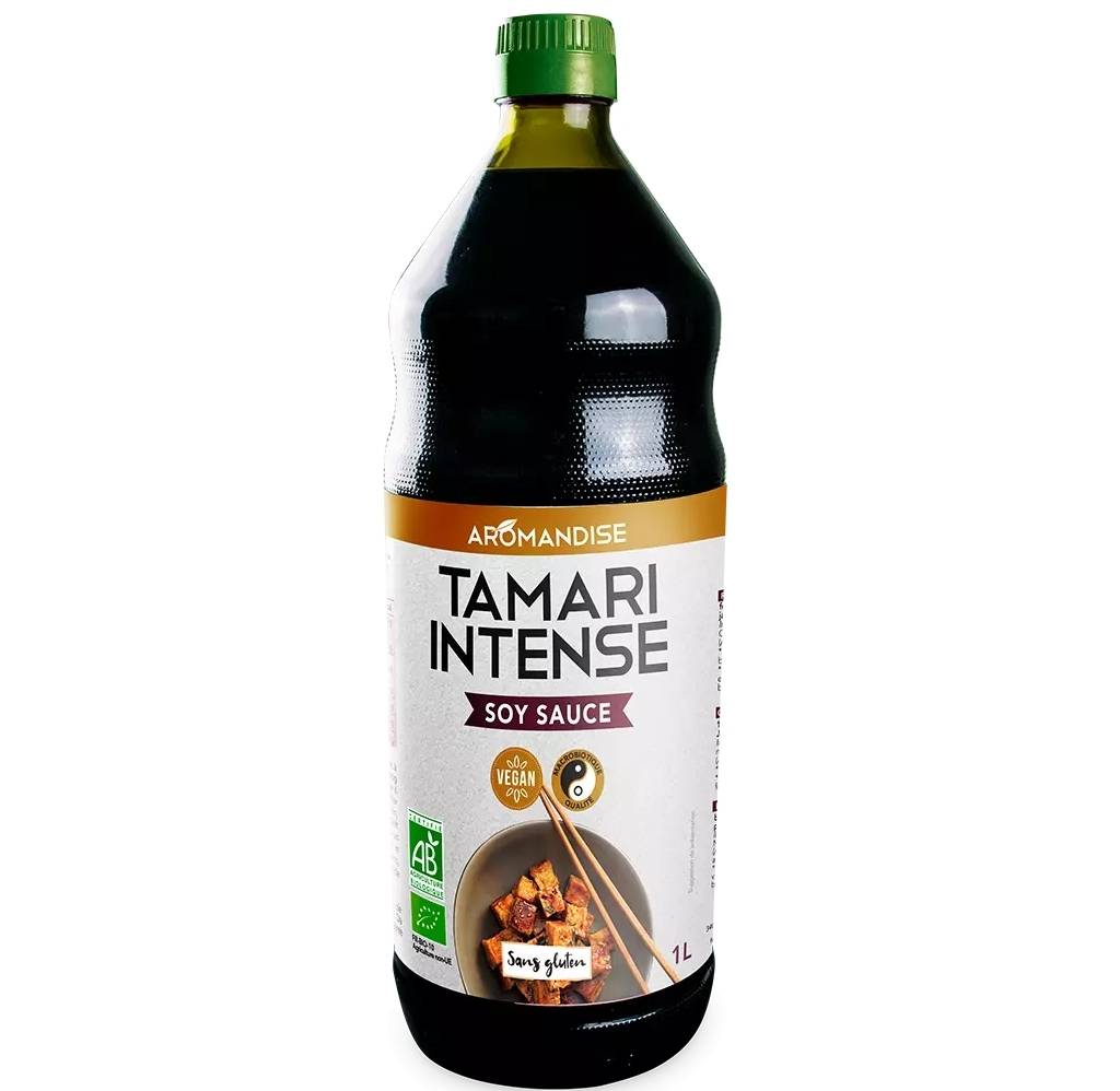 Sos de soya Tamari intens, eco-bio, 1 L, Aromandise