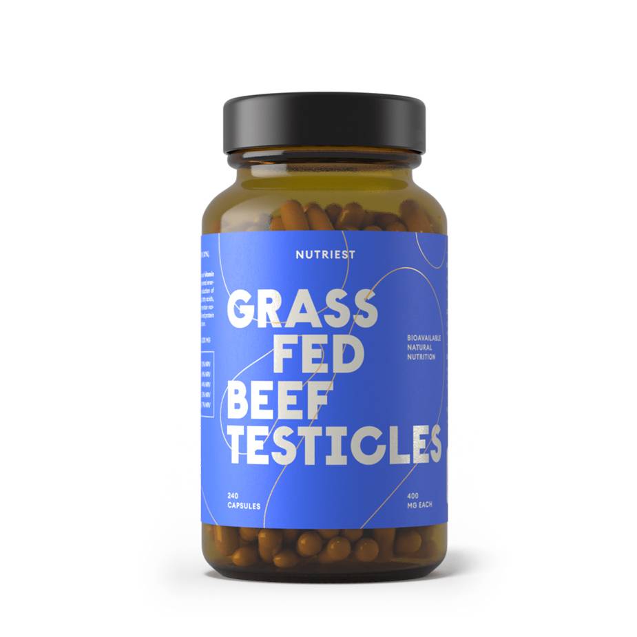 Grass Fed Beef TESTICLES – Sustine mentinerea nivelului normal de testosteron in sange, 240 capsule,