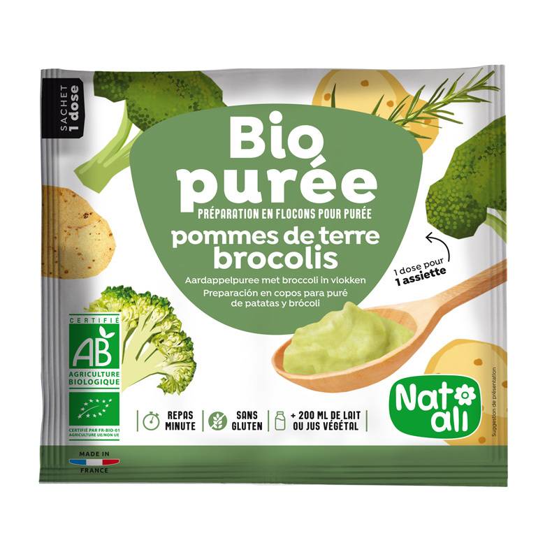 Piure instant de cartofi si broccoli Eco-Bio 30g - Nat-ali