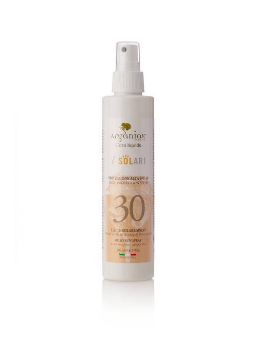 Lotiune spray pentru protectie solara cu ulei de argan SPF 30, 200ml - Argania