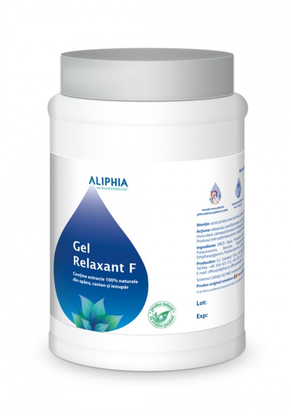 Gel Relaxant F Dr Boici cu spanz 1000g - Aliphia Exhelios