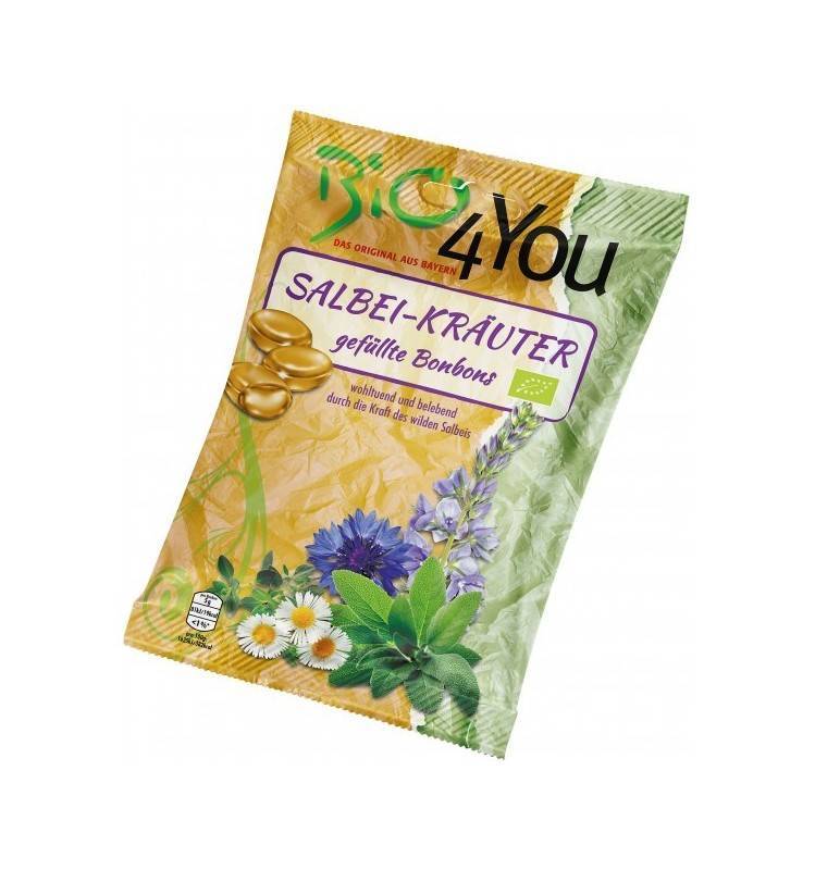 Dropsuri cu salvie si plante medicinale - eco-bio 75g - Bio4you