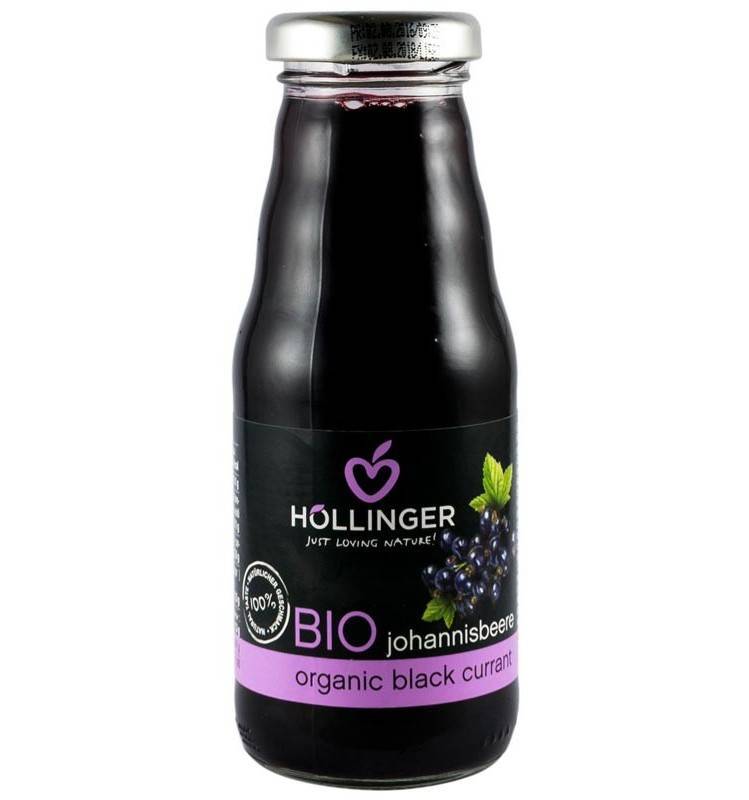 Suc din coacaze negre - eco-bio 200ml - Hollinger