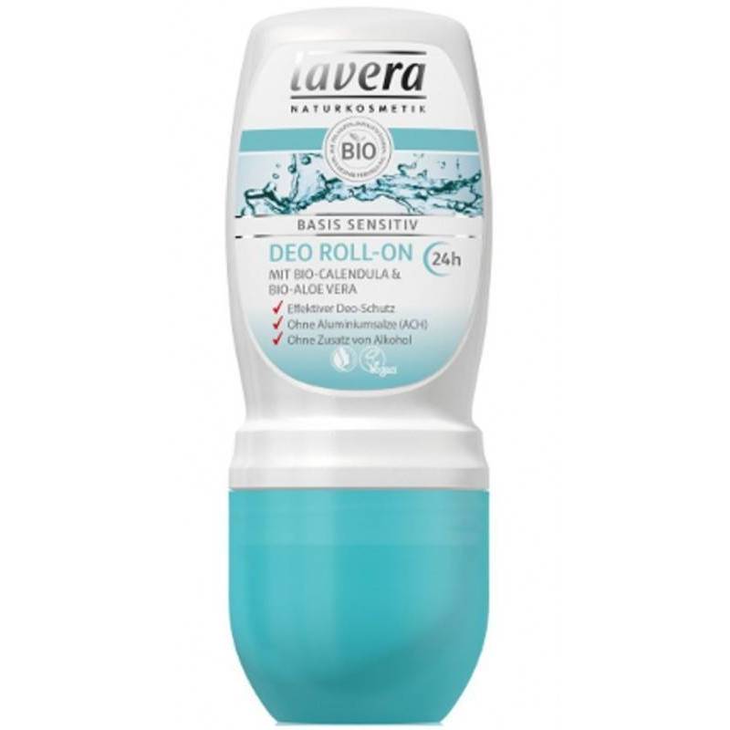 Deodorant roll-on cu galbenele si Aloe Vera, Basis Sensitive 24h