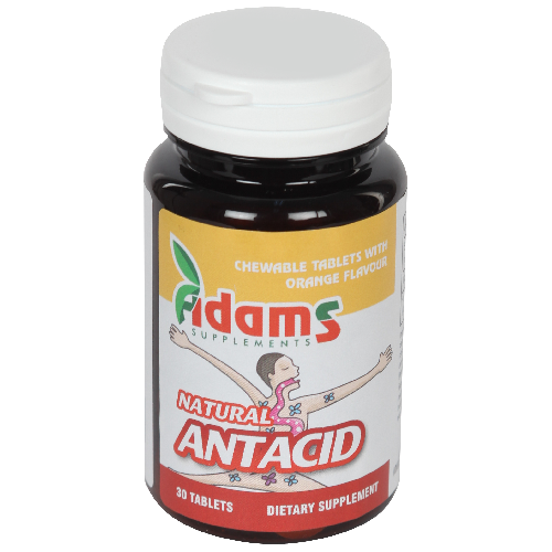 Natural Antacid 30tb masticabile, ADAMS