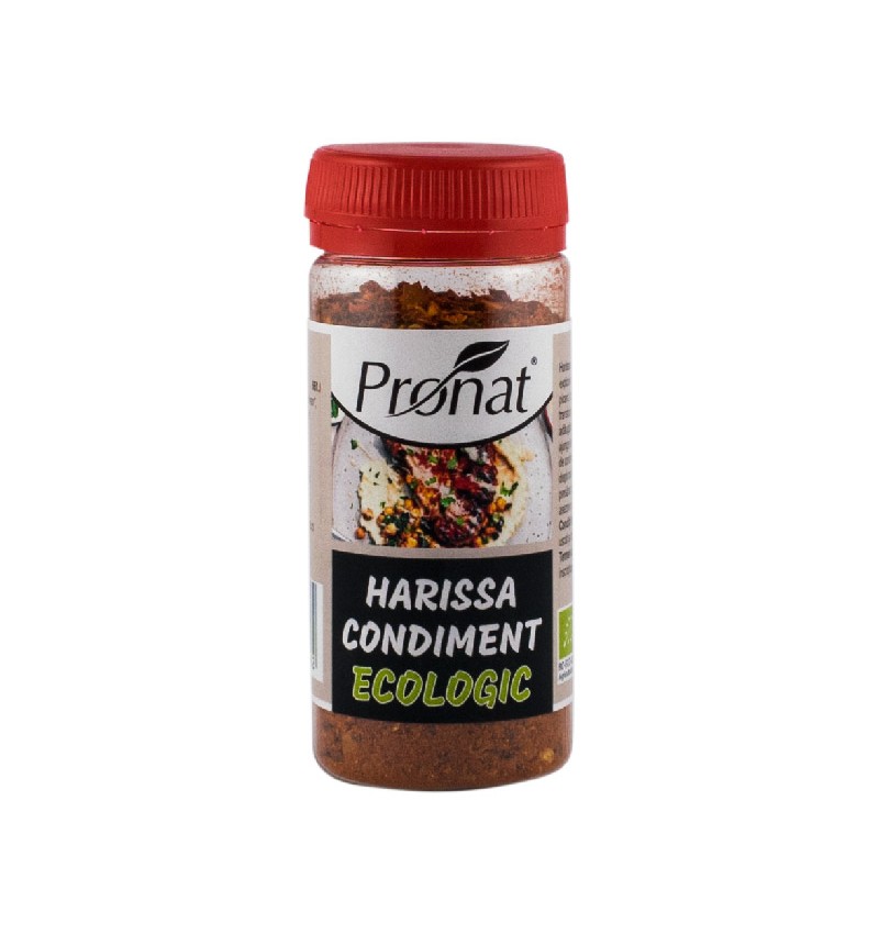 Harissa condiment, eco-bio, 50g - Pronat