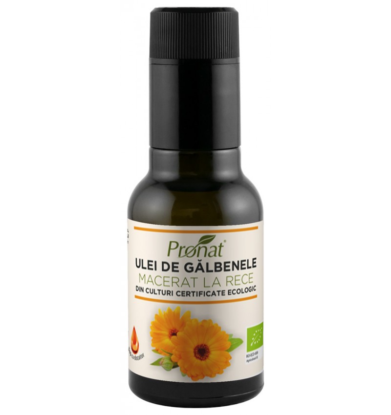 Ulei de galbenele macerat la rece, eco-bio, 100ml - Pronat