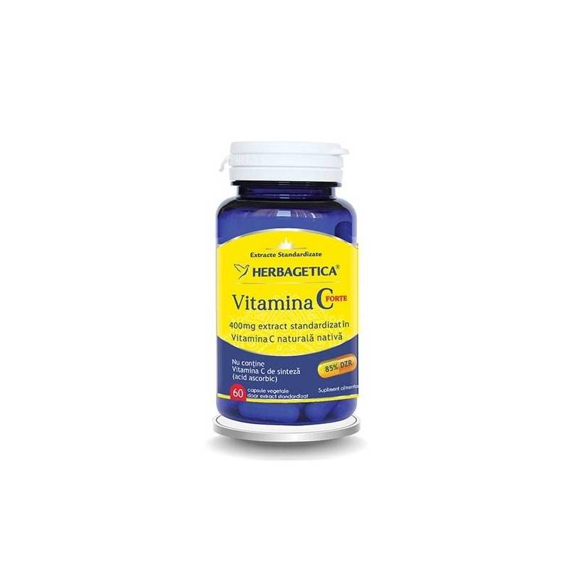 VITAMINA C FORTE 400mg, NATURALA, capsule, HERBAGETICA