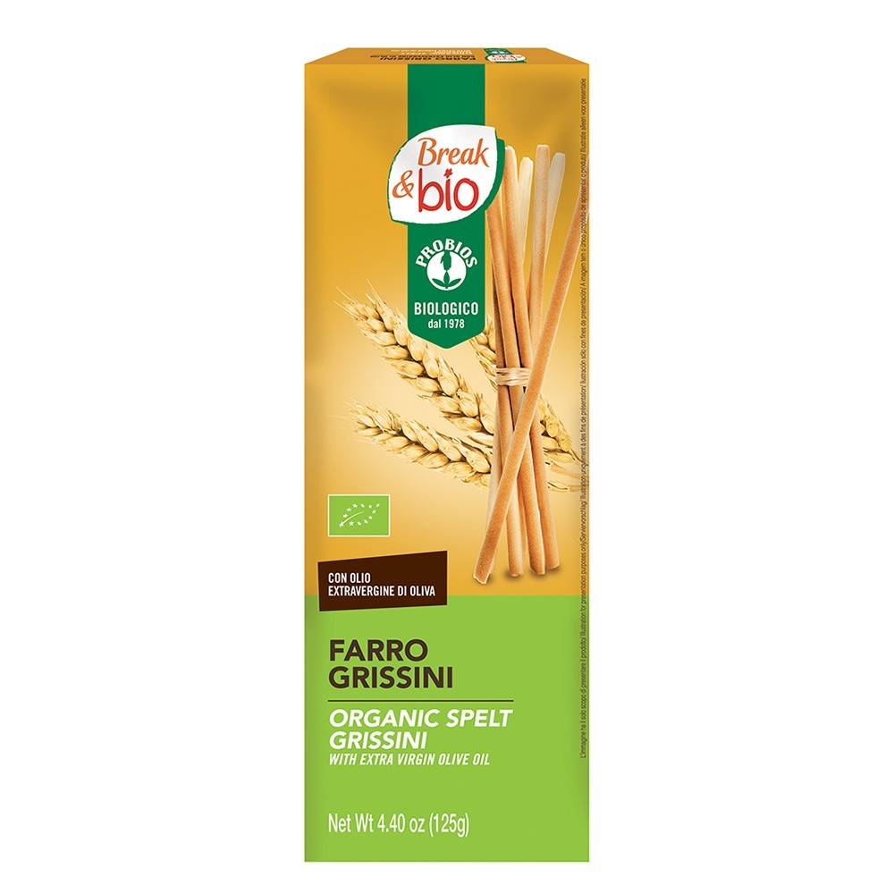 Grisine din spelt cu ulei de masline, eco-bio, 125g - PROBIOS