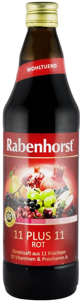 Suc de fructe „11 PLUS 11 ROSU”, 750ml, RABENHORST