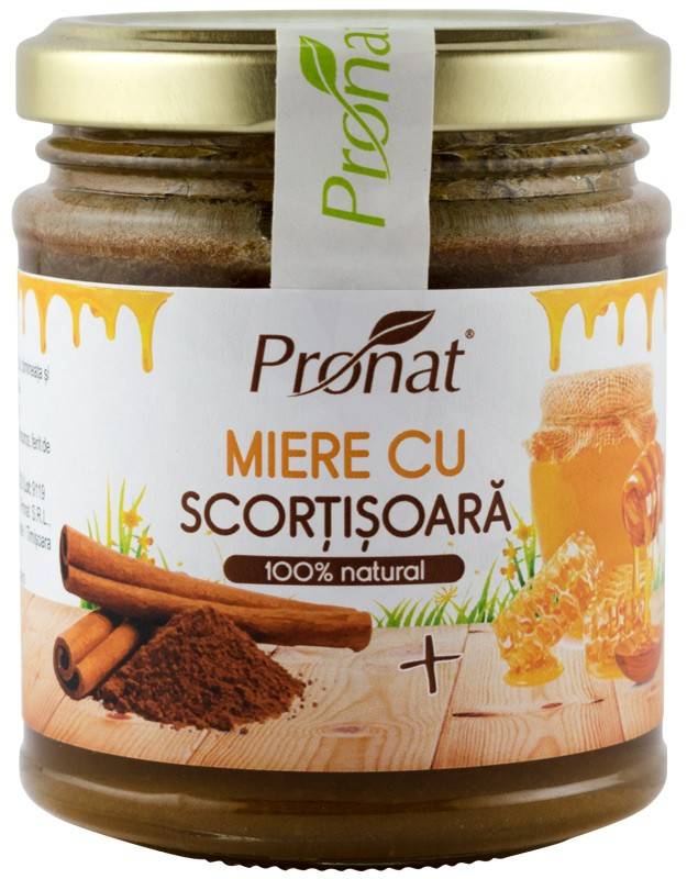 Miere cu scortisoara, 220g - Pronat