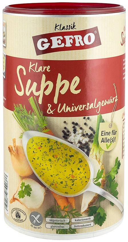 Supa de legume si condiment universal, 1000 g, Gefro