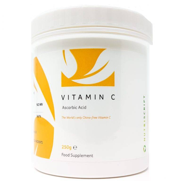 Vitamina C Acid Ascorbic pudra 250gr - Nutriscript - 1 | YEO