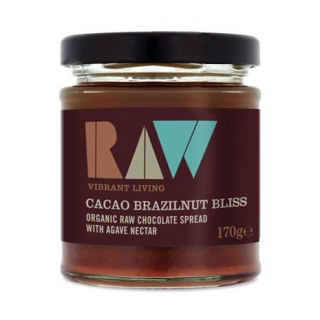 Crema tartinabila cu cacao si nuci braziliene raw eco-bio 170g Raw Health