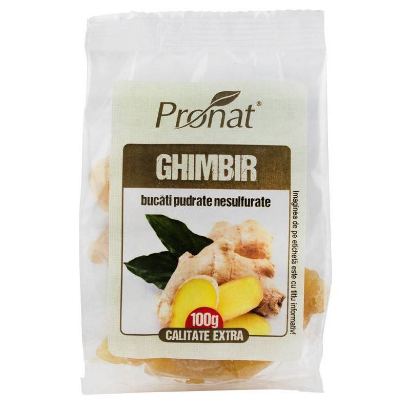 Ghimbir bucati, 100g - Pronat