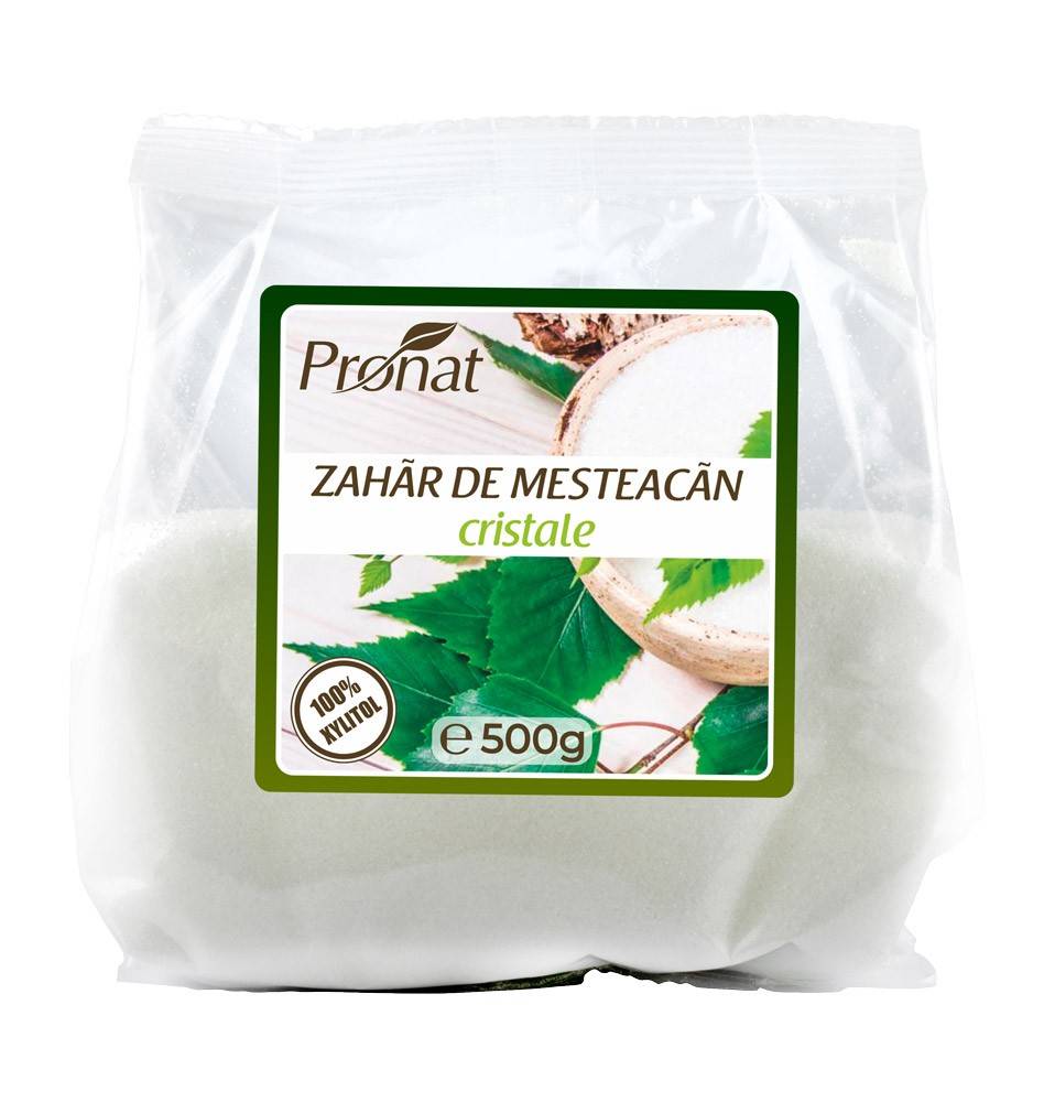 Xylitol - Zahar de mesteacan cristale 100%, 500g - Pronat - 1 | YEO