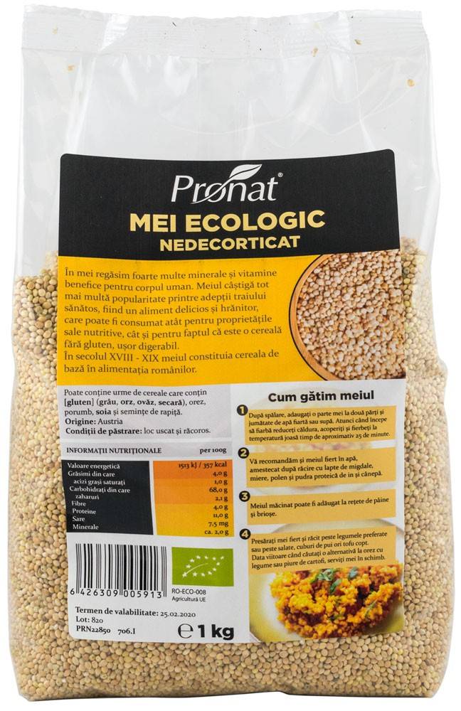 Mei Nedecorticat Eco-Bio 1000g - Pronat