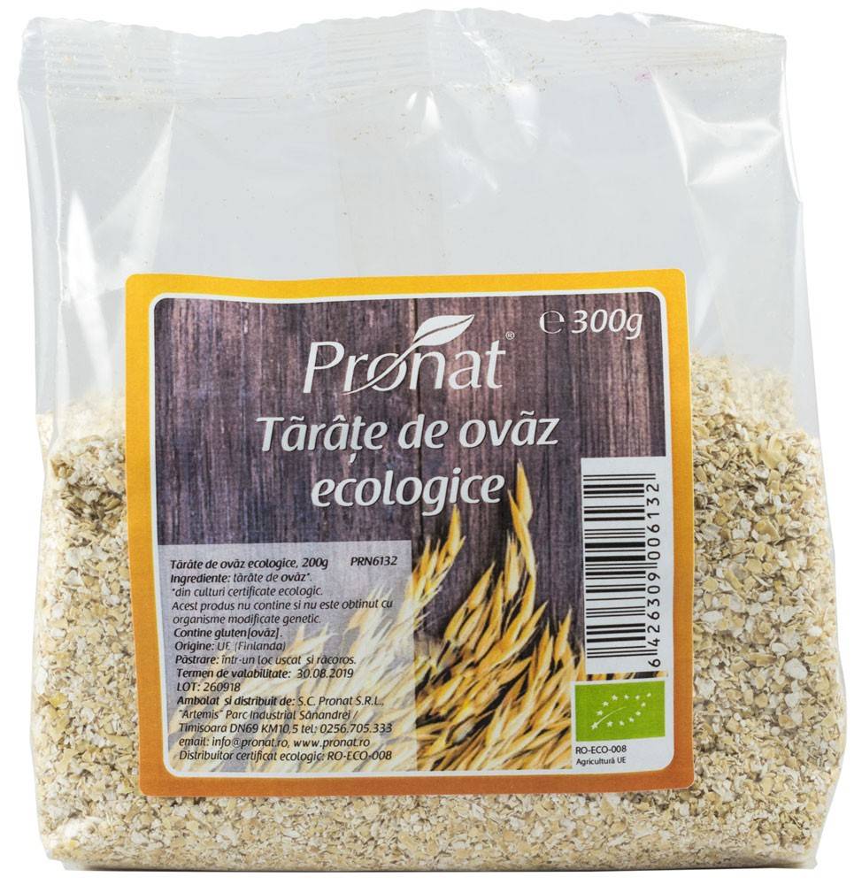 Tarate de ovaz Eco-Bio 300g - Pronat