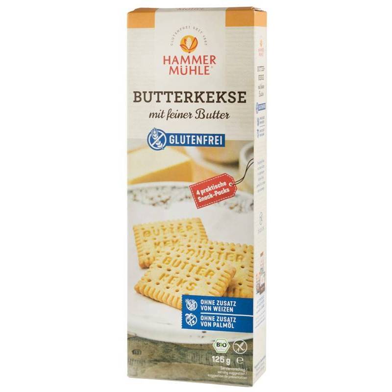 Biscuiti cu unt fin eco-bio, 125 g HAMMER MUHLE