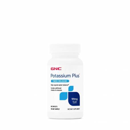 POTASSIUM PLUS, 99 MG, 60 TABLETE - GNC