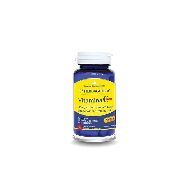 VITAMINA C FORTE 400mg, NATURALA, capsule, HERBAGETICA