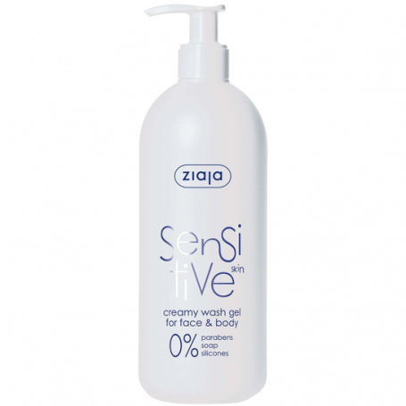 Gel de curatare cremos pentru  fata si corp, Sensitive, 400ml, - Ziaja