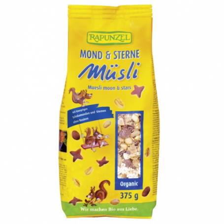 Musli in forma de luna si stele, eco-bio, 375g - Rapunzel