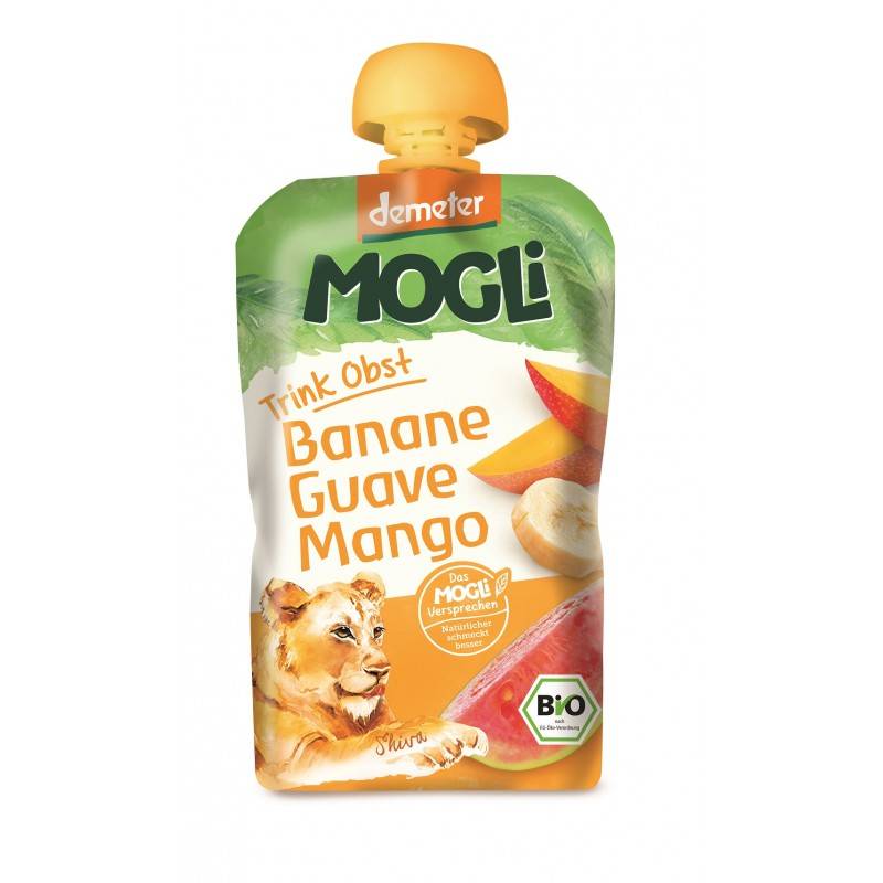 Piure din guava, mango si banane, eco-bio, 100g - Mogli