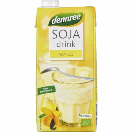 Bautura de soia cu vanilie, eco-bio, 1l - Dennree