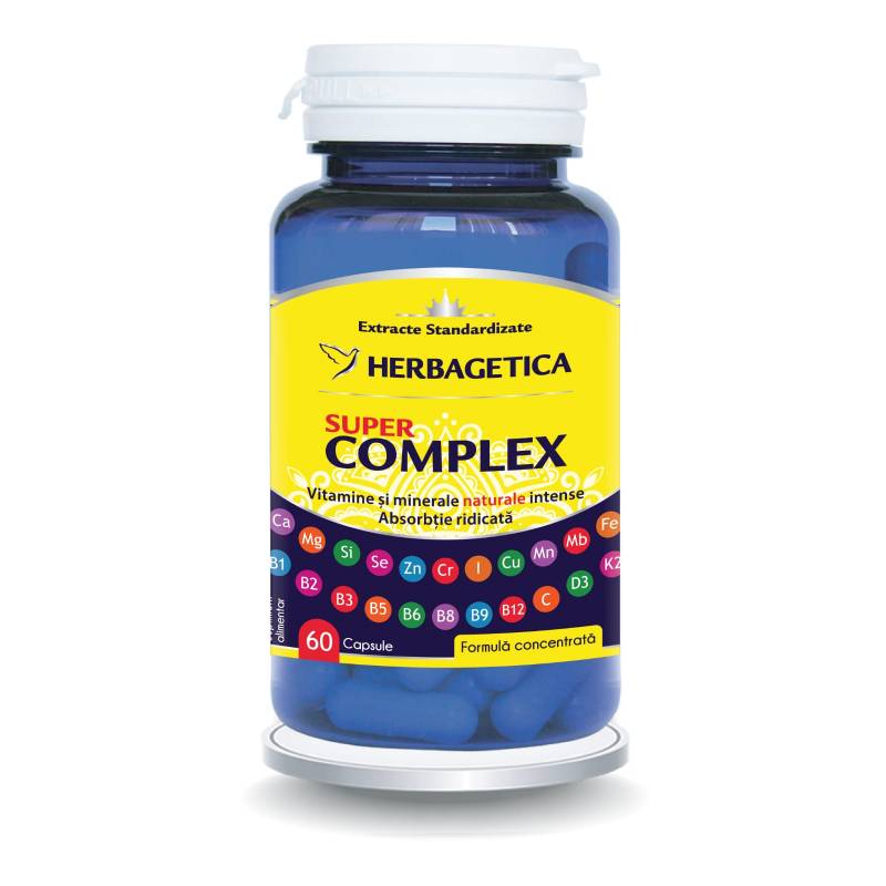 complex de vitamine si minerale pentru femei Super complex - vitamine si minerale naturale - Herbagetica