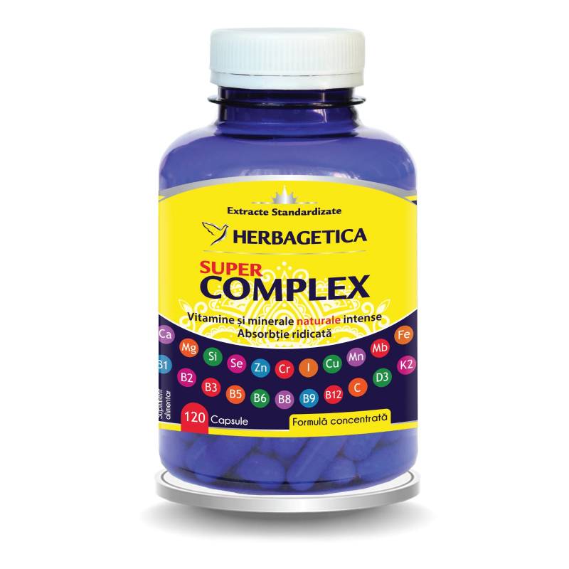 complex de vitamine si minerale pentru femei Super complex - vitamine si minerale naturale - Herbagetica
