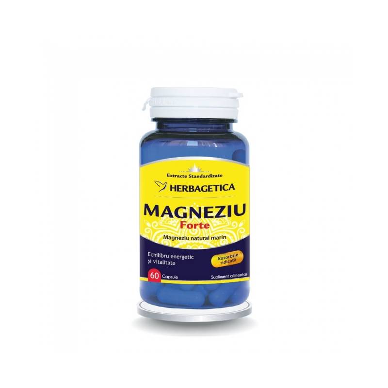 MAGNEZIU FORTE 30CPS, 60CPS SI 120CPS - Herbagetica