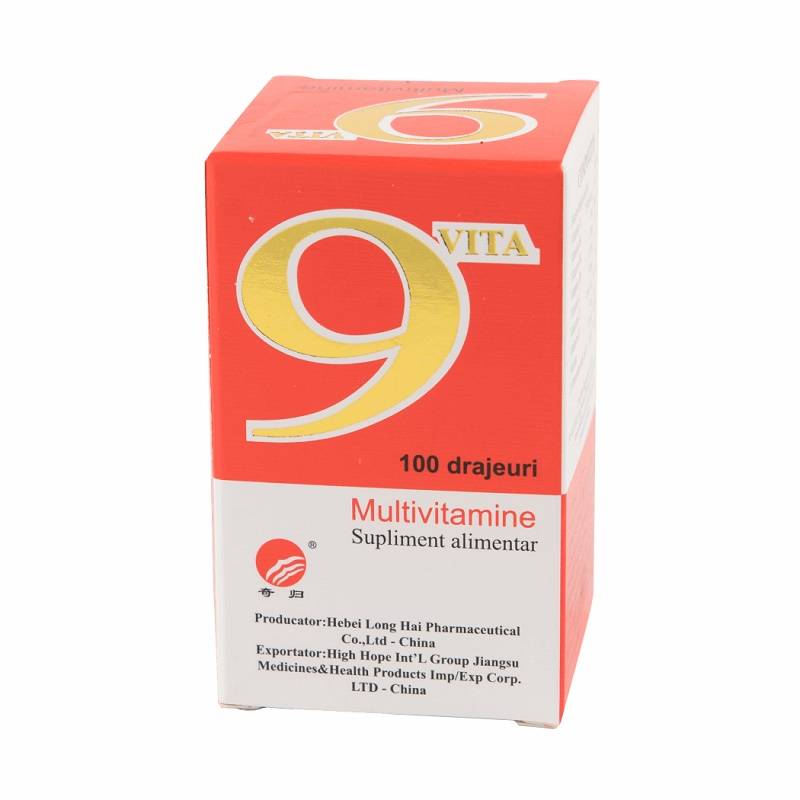 Multivitamine 9Vita, 100drajeuri - YONG KANG